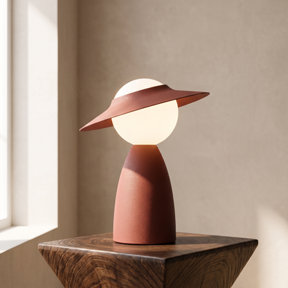 TouchBright Wireless Rechargeable Lamp in Sand Red