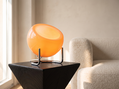Bauhaus Glass Table Lamp: Ready For A UK Socket