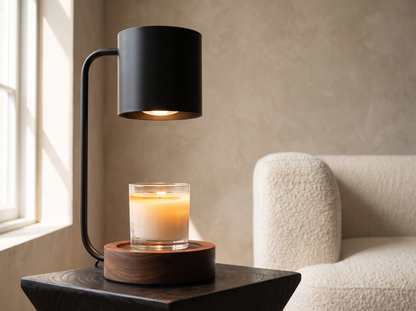Japanese Minimalist Candle Warmer Lamp: A Thin Line Of Black