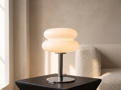 Italian Designer Glass Table Lamp: Glass That Glows