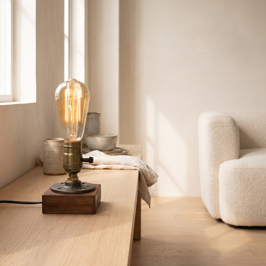 Brix Coffee Bar Lamp in a styled interior