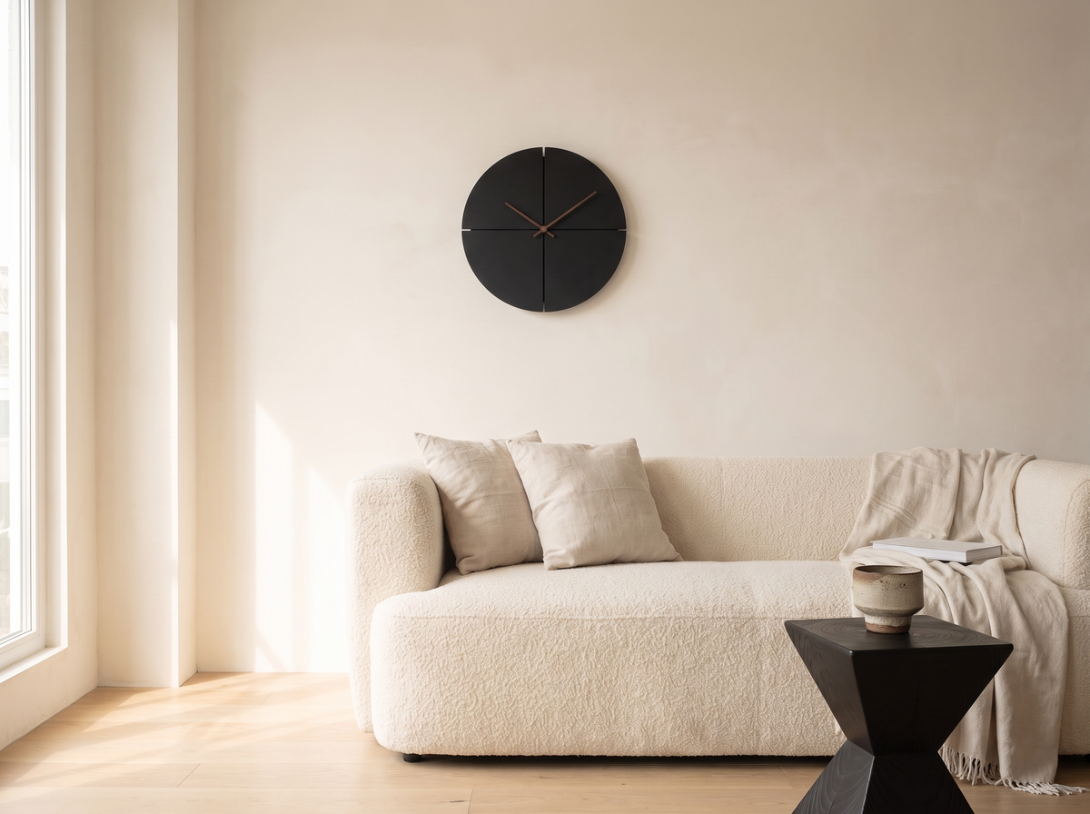 Jarrow Wall Clock styled in a room