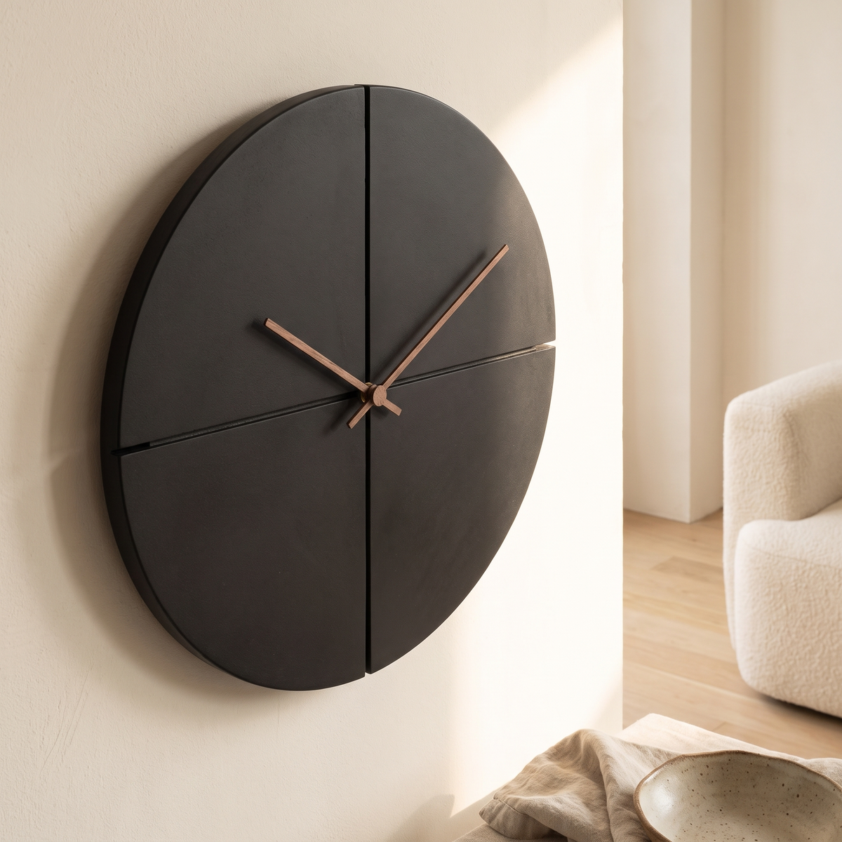 Jarrow Wall Clock in a styled interior