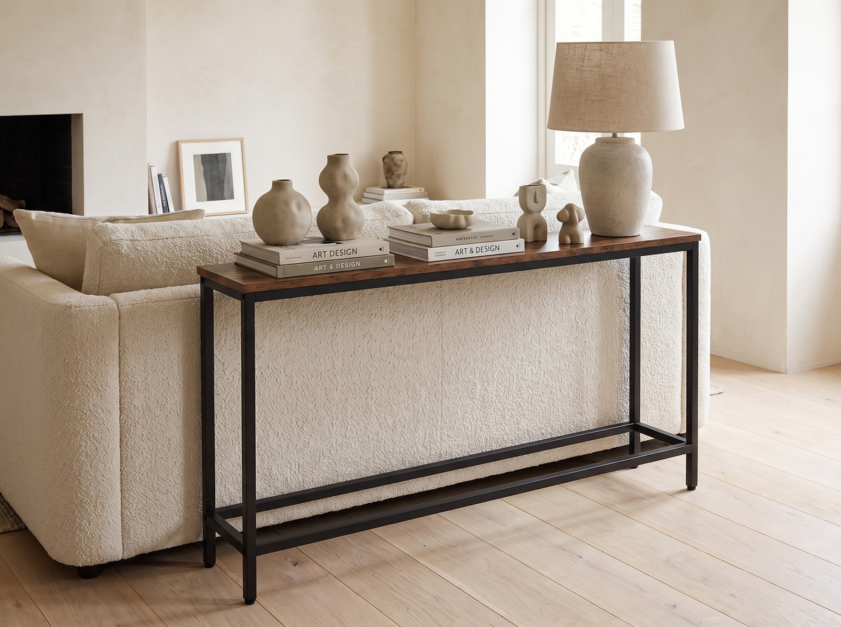 Thorne Console Table styled in a room
