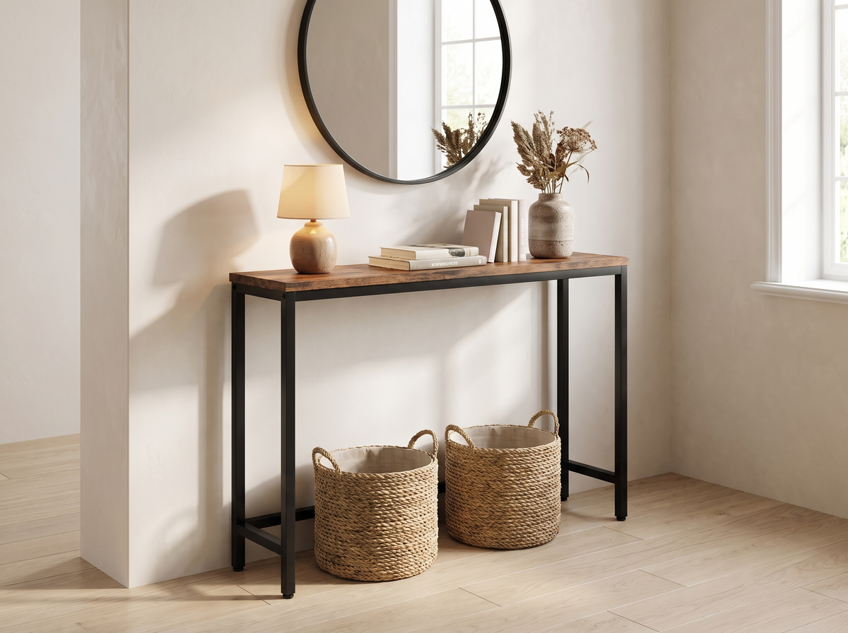 Thorne Console Table styled in a room