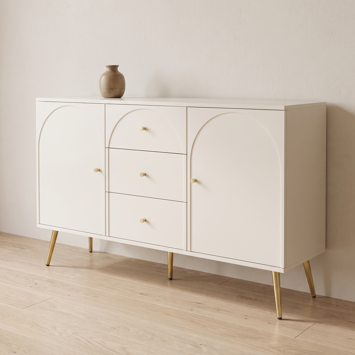 Elodie sideboard with two arched doors and three drawers